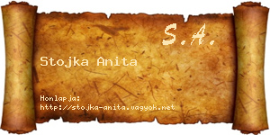 Stojka Anita névjegykártya